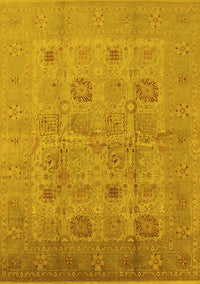 Oriental Yellow Traditional Rug, urb872yw