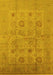 Oriental Yellow Traditional Rug, urb872yw