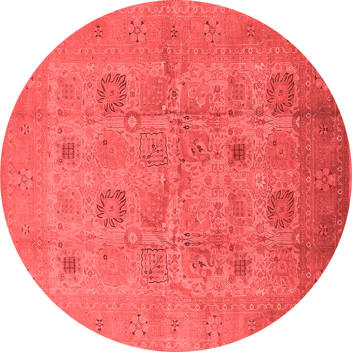 Machine Washable Oriental Red Traditional Rug, wshurb872red