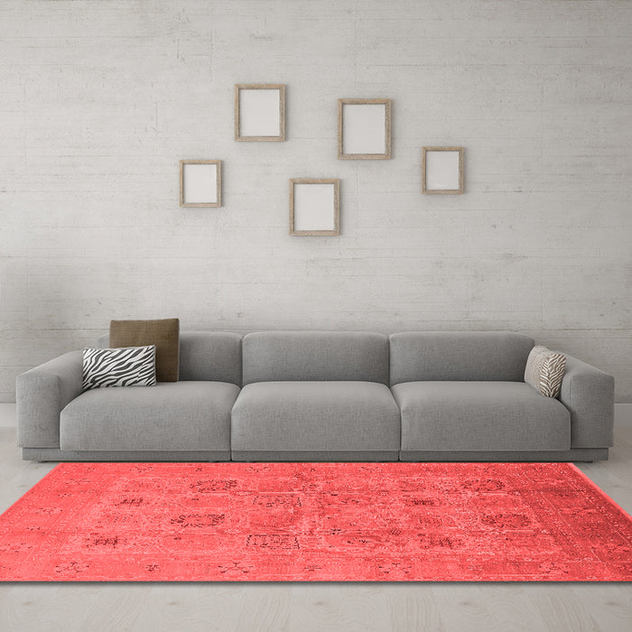 Traditional Red Washable Rugs