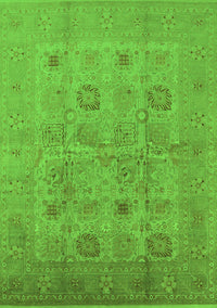 Oriental Green Traditional Rug, urb872grn