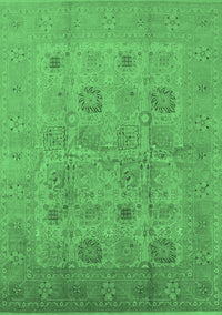 Oriental Emerald Green Traditional Rug, urb872emgrn