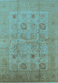 Oriental Light Blue Traditional Rug, urb872lblu