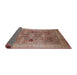 Sideview of Mid-Century Modern Chestnut Red Oriental Rug, urb873