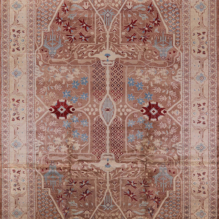 Mid-Century Modern Chestnut Red Oriental Rug, urb873