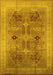 Oriental Yellow Traditional Rug, urb873yw