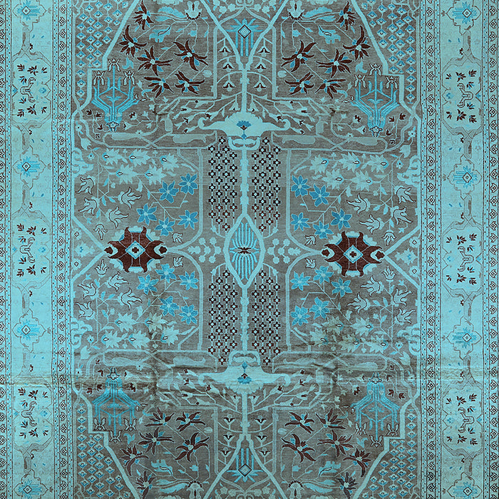 Oriental Light Blue Traditional Rug, urb873lblu