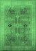 Oriental Emerald Green Traditional Rug, urb873emgrn