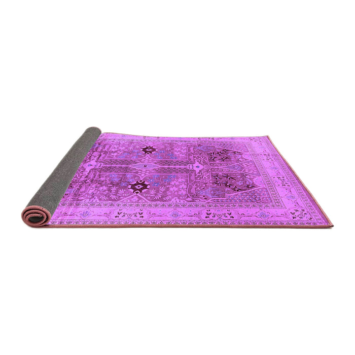 Sideview of Oriental Purple Traditional Rug, urb873pur