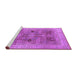 Sideview of Machine Washable Oriental Purple Traditional Area Rugs, wshurb873pur