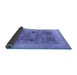 Sideview of Oriental Blue Traditional Rug, urb873blu