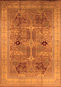 Oriental Orange Traditional Rug, urb873org