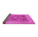 Sideview of Oriental Pink Traditional Rug, urb873pnk
