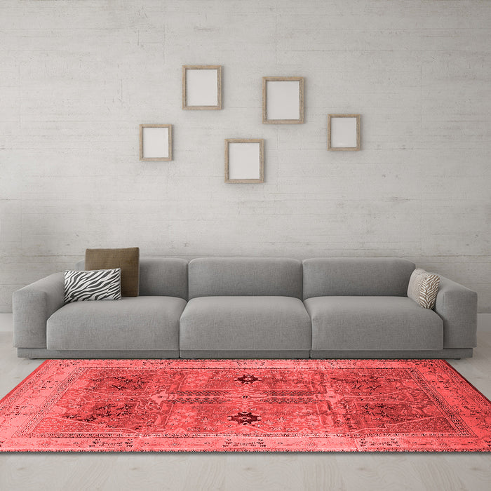Traditional Red Washable Rugs