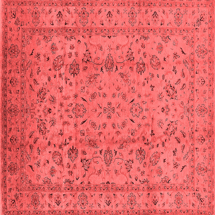 Machine Washable Oriental Red Traditional Rug, wshurb874red