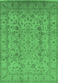 Oriental Emerald Green Traditional Rug, urb874emgrn