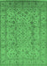 Oriental Emerald Green Traditional Rug, urb874emgrn