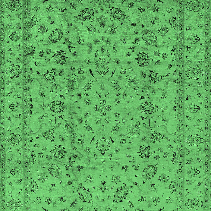 Oriental Emerald Green Traditional Rug, urb874emgrn