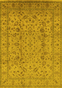 Oriental Yellow Traditional Rug, urb874yw