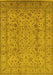 Oriental Yellow Traditional Rug, urb874yw