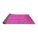 Sideview of Oriental Pink Traditional Rug, urb874pnk