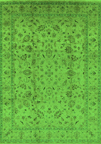 Oriental Green Traditional Rug, urb874grn