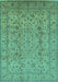 Oriental Turquoise Traditional Rug, urb874turq