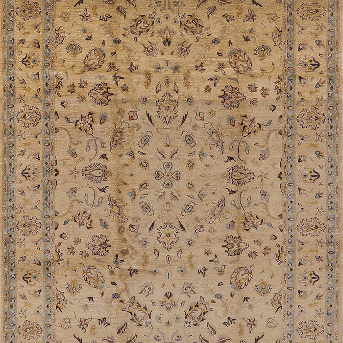 Mid-Century Modern Light Brown Oriental Rug, urb874