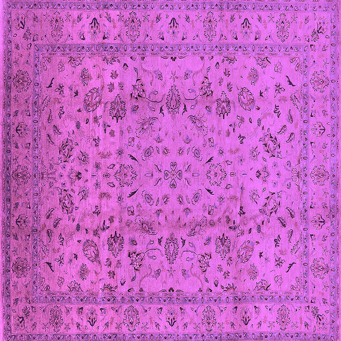 Square Oriental Purple Traditional Rug, urb874pur