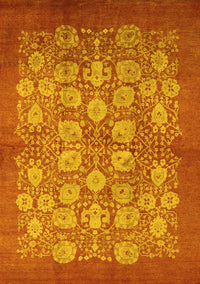 Oriental Yellow Industrial Rug, urb875yw