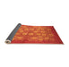 Sideview of Oriental Orange Industrial Rug, urb875org