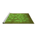 Sideview of Machine Washable Oriental Green Industrial Area Rugs, wshurb875grn