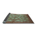 Sideview of Oriental Light Blue Industrial Rug, urb875lblu