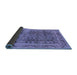 Sideview of Oriental Blue Traditional Rug, urb876blu