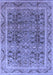 Oriental Blue Traditional Rug, urb876blu