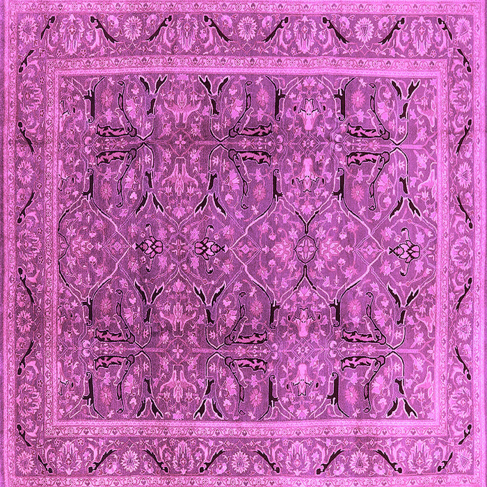 Square Oriental Purple Traditional Rug, urb876pur
