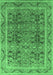 Oriental Emerald Green Traditional Rug, urb876emgrn