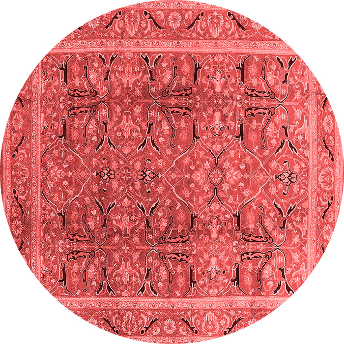Machine Washable Oriental Red Traditional Rug, wshurb876red
