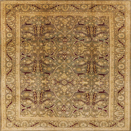 Square Machine Washable Industrial Modern Dark Bisque Brown Rug, wshurb876