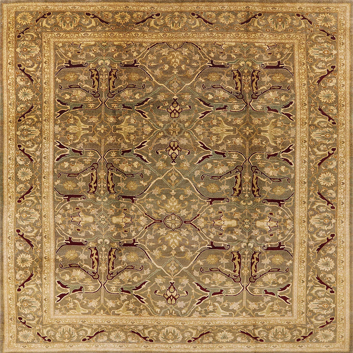 Square Machine Washable Industrial Modern Dark Bisque Brown Rug, wshurb876