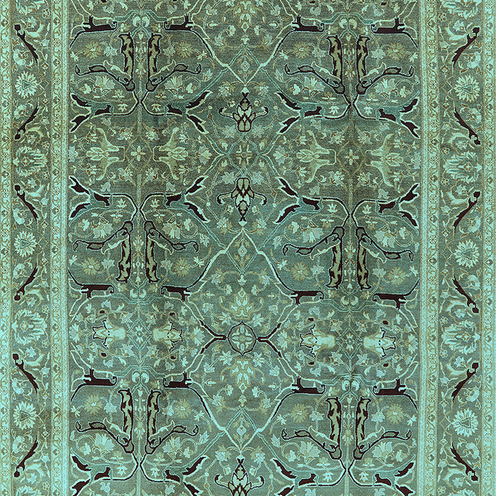 Oriental Light Blue Traditional Rug, urb876lblu