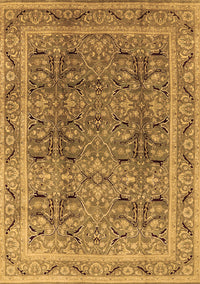 Oriental Brown Traditional Rug, urb876brn