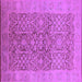 Square Oriental Purple Traditional Rug, urb877pur