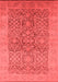 Oriental Red Traditional Area Rugs