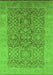 Oriental Green Traditional Rug, urb877grn