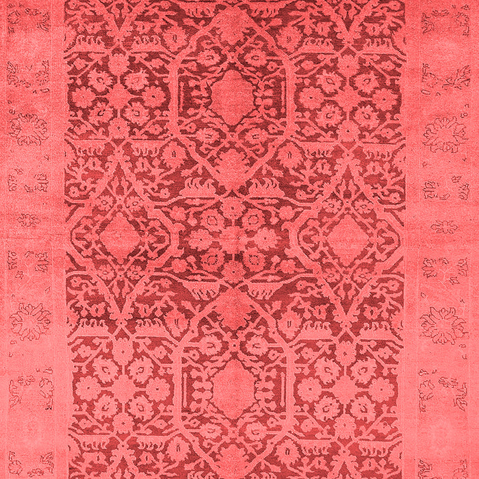 Machine Washable Oriental Red Traditional Rug, wshurb877red