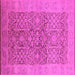 Square Oriental Pink Traditional Rug, urb877pnk