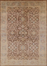 Machine Washable Industrial Modern Light Brown Rug, wshurb877