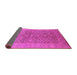 Sideview of Oriental Pink Traditional Rug, urb877pnk