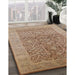 Machine Washable Industrial Modern Light Brown Rug in a Family Room, wshurb877